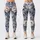 Blue And Ivory Watercolor Florals For Yoga, Pilates And Everyday Errands With Calm Elegance Leggings - 3