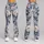 Blue And Ivory Watercolor Florals For Yoga, Pilates And Everyday Errands With Calm Elegance Leggings - 9