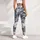 Blue And Ivory Watercolor Florals For Yoga, Pilates And Everyday Errands With Calm Elegance Leggings - 6