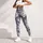 Blue And Ivory Watercolor Florals For Yoga, Pilates And Everyday Errands With Calm Elegance Leggings - 5