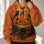Spooky Pumpkin, Black Cats and Roses for Halloween Nights and Autumn Celebrations All-over Print Hoodie (Lightweight) - 2