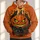 Spooky Pumpkin, Black Cats and Roses for Halloween Nights and Autumn Celebrations All-over Print Hoodie (Lightweight) - 1