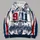 American 9/11 Memorial Tribute for Patriotic Remembrance and September 11 Commemorations All-over Print Hoodie (Lightweight) - 4