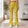 Small White Daisies On Yellow For Yoga Pilates And Everyday Spring Style Leggings - 10