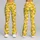 Small White Daisies On Yellow For Yoga Pilates And Everyday Spring Style Leggings - 9