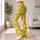 Small White Daisies On Yellow For Yoga Pilates And Everyday Spring Style Leggings - 11