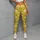 Small White Daisies On Yellow For Yoga Pilates And Everyday Spring Style Leggings - 4