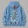Ribbon Christmas Tree With Star for Cozy Holiday Celebrations and Festive Winter Gatherings All-over Print Hoodie (Lightweight) - 5