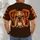 Retro Football Bulldog Mascot for Game Day Tailgating, Cleveland Fan Gift Idea All-over Print Unisex T-shirt - 6
