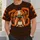 Retro Football Bulldog Mascot for Game Day Tailgating, Cleveland Fan Gift Idea All-over Print Unisex T-shirt - 5