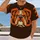 Retro Football Bulldog Mascot for Game Day Tailgating, Cleveland Fan Gift Idea All-over Print Unisex T-shirt - 2