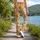 Warm Retro Daisy Blooms for Yoga, Pilates, Commuting and Everyday Style for Women Leggings - 12