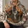 Skeleton Witch Peace Magic Halloween Bohemian Retro Fall Festival Style for Spooky Season All-over Print Hoodie (Lightweight) - 6