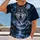 Blue-Eyed Wolf and Snowy Mountain Valley for Hiking, Camping, and Outdoor Adventures All-over Print Unisex T-shirt - 2