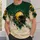 Golden Football Helmet With Forest Green Accents For Game Day And Outdoor Fans All-over Print Unisex T-shirt - 5