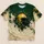 Golden Football Helmet With Forest Green Accents For Game Day And Outdoor Fans All-over Print Unisex T-shirt - 1