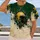 Golden Football Helmet With Forest Green Accents For Game Day And Outdoor Fans All-over Print Unisex T-shirt - 2