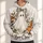 Cute Ghost, Pumpkin And Floral Halloween Style For Cozy Autumn Celebrations With Friends All-over Print Hoodie (Lightweight) - 1