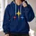Bold Three Color Star Motif for Outdoor Training and Everyday Casual Wear for Men All-over Print Hoodie (Lightweight) - 2