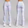 Pastel Blue and Blush Pink Tartan Checks for Yoga, Pilates and Everyday Casual Style Leggings - 9