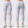 Pastel Blue and Blush Pink Tartan Checks for Yoga, Pilates and Everyday Casual Style Leggings - 3