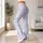 Pastel Blue and Blush Pink Tartan Checks for Yoga, Pilates and Everyday Casual Style Leggings - 11