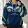 Eagle Eyes Football Season Game Day Style for Tailgate Fans and Casual Weekend Wear All-over Print Hoodie (Lightweight) - 2