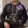 Gothic Skull Witch Hat and Moonlit Bats for Halloween Nights, Dark Fantasy Fans All-over Print Hoodie (Lightweight) - 6