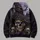 Gothic Skull Witch Hat and Moonlit Bats for Halloween Nights, Dark Fantasy Fans All-over Print Hoodie (Lightweight) - 5