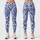 Blue And White Paisley Motifs For Yoga, Pilates, Travel And Everyday Casual Wear Leggings - 3