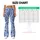 Blue And White Paisley Motifs For Yoga, Pilates, Travel And Everyday Casual Wear Leggings - 7