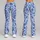 Blue And White Paisley Motifs For Yoga, Pilates, Travel And Everyday Casual Wear Leggings - 9