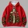 Rustic Christmas Cross and Evergreen Tree for Holiday Gatherings and Winter Celebrations All-over Print Hoodie (Lightweight) - 4