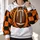 Plaid Pumpkin Football for Autumn Tailgates and Cozy Fall Game Day Celebrations for Her All-over Print Hoodie (Lightweight) - 2