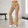 Golden Yellow and Lavender Paw-Check Tiles for Yoga, Pilates and Everyday Activewear Leggings - 10