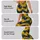 Navy Blue And Golden Yellow Chevron Stripes For Yoga, Pilates And Everyday Wear Leggings - 8