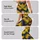 Navy Blue And Golden Yellow Chevron Stripes For Yoga, Pilates And Everyday Wear Leggings - 2