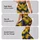 Navy Blue And Golden Yellow Chevron Stripes For Yoga, Pilates And Everyday Wear Leggings - 2
