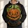 Sinister Pumpkin, Black Cat & Bat Halloween Scene for Spooky Autumn Nights and Parties All-over Print Hoodie (Lightweight) - 1