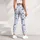 Blue Ditsy Flowers for Yoga, Pilates, Commuting and Everyday Wear Leggings - 5