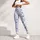 Blue Ditsy Flowers for Yoga, Pilates, Commuting and Everyday Wear Leggings - 4