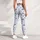 Blue Ditsy Flowers for Yoga, Pilates, Commuting and Everyday Wear Leggings - 5