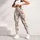 Dusty Rose Tulips and Sage Green Foliage for Yoga, Pilates, and Everyday Activewear Leggings - 6