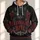 Gothic Cat Crescent Moon and Roses for Halloween Nighttime Style Gift for Women All-over Print Hoodie (Lightweight) - 1
