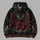 Gothic Cat Crescent Moon and Roses for Halloween Nighttime Style Gift for Women All-over Print Hoodie (Lightweight) - 5