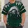 Emerald Eagle Head and Silver Feathers for Game Day Fans and Sports Enthusiasts All-over Print Unisex T-shirt - 5