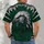 Emerald Eagle Head and Silver Feathers for Game Day Fans and Sports Enthusiasts All-over Print Unisex T-shirt - 6