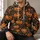Glowing Jack-O’-Lanterns, Bats and Autumn Leaves for Halloween Night Celebrations All-over Print Hoodie (Lightweight) - 6