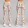 Rust Orange Wildflower Sprigs For Yoga, Pilates, Travel And Everyday Casual Wear Leggings - 9