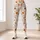 Rust Orange Wildflower Sprigs For Yoga, Pilates, Travel And Everyday Casual Wear Leggings - 4